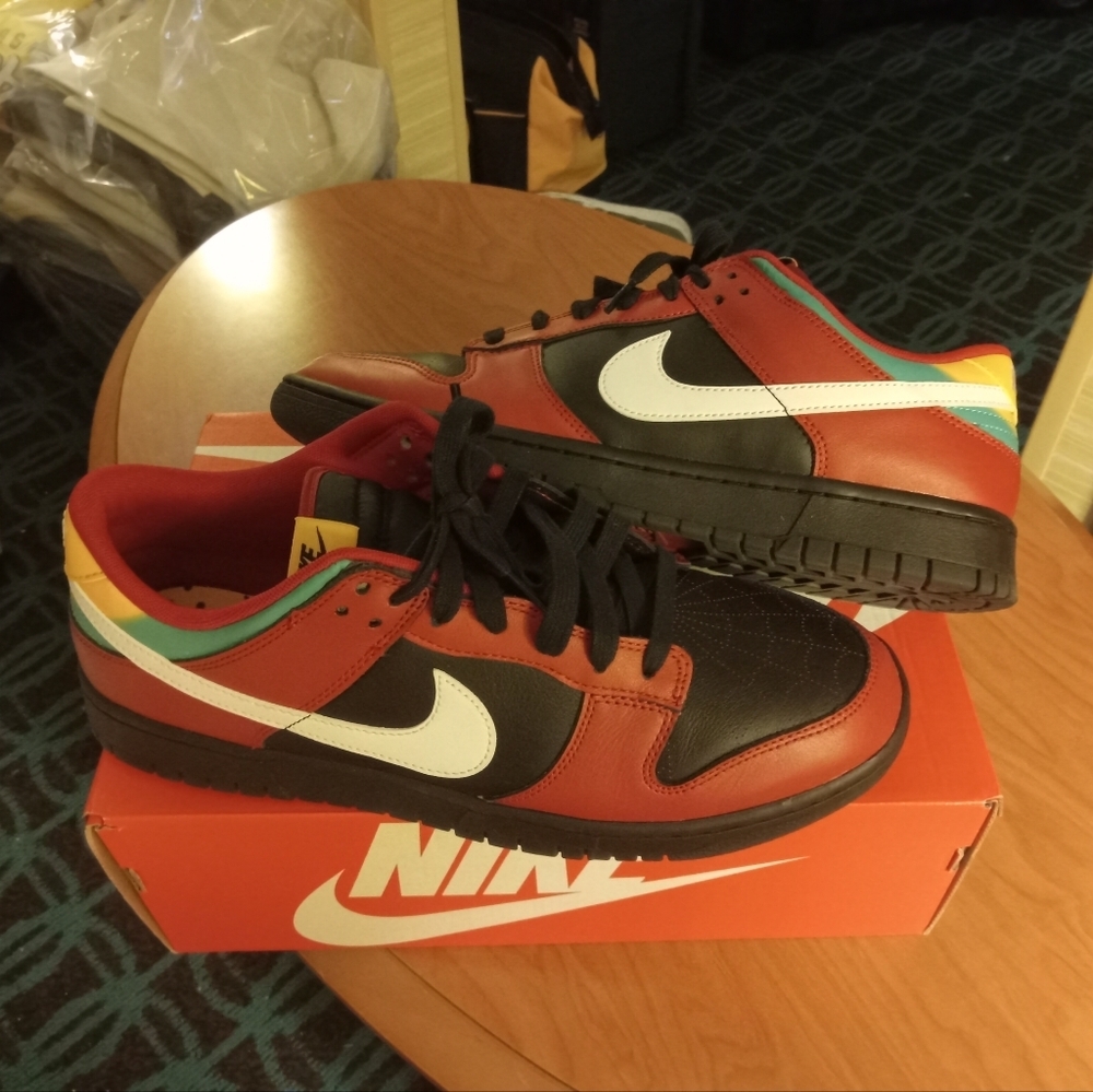 🏍️ Nike Dunk Low DEADPOOL Biker Tattoos 🏍️